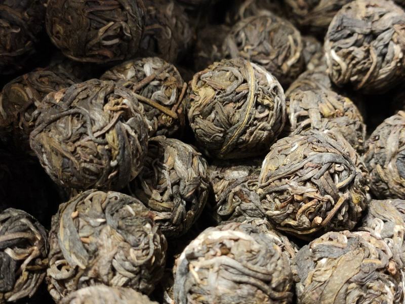 2019年小户赛秋茶古树龙珠干茶气味香甜入口略苦