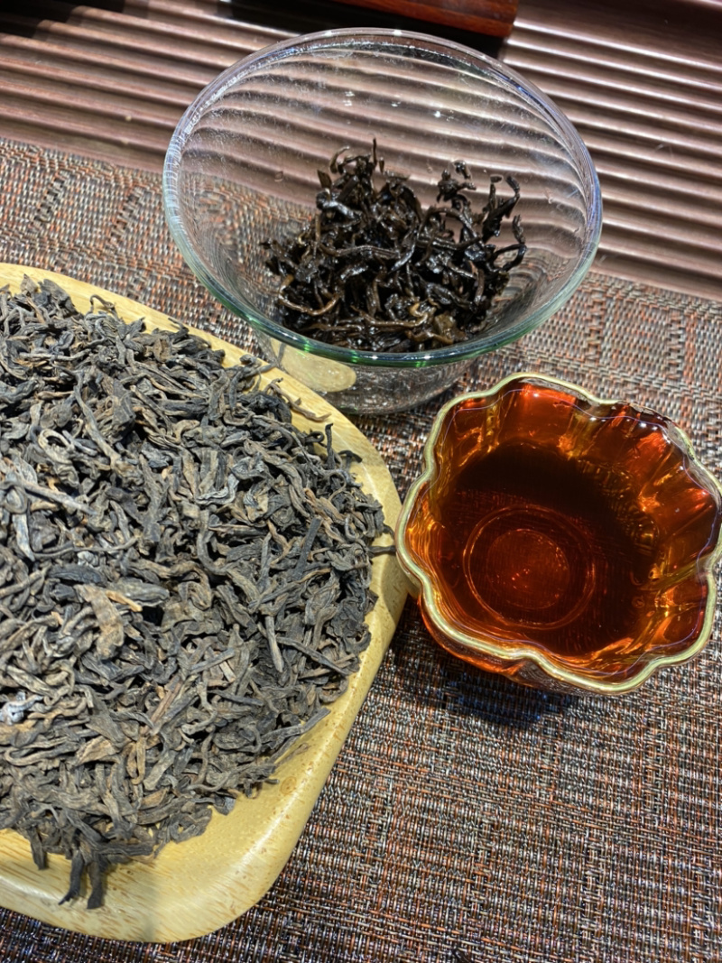 古树茶普洱茶熟茶景迈山纯料比红茶更浓厚散装500克