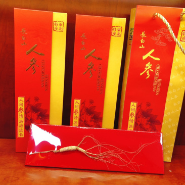 林下参单支装礼盒，配手拎兜