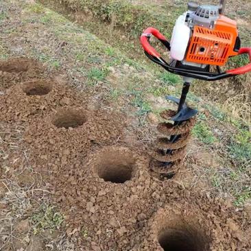 多功能植树造林挖坑机小型手提打坑转眼机手推独轮地钻