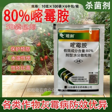 80%嘧霉胺10克嘧霉胺灰霉病菌核病黄瓜番茄草莓专用