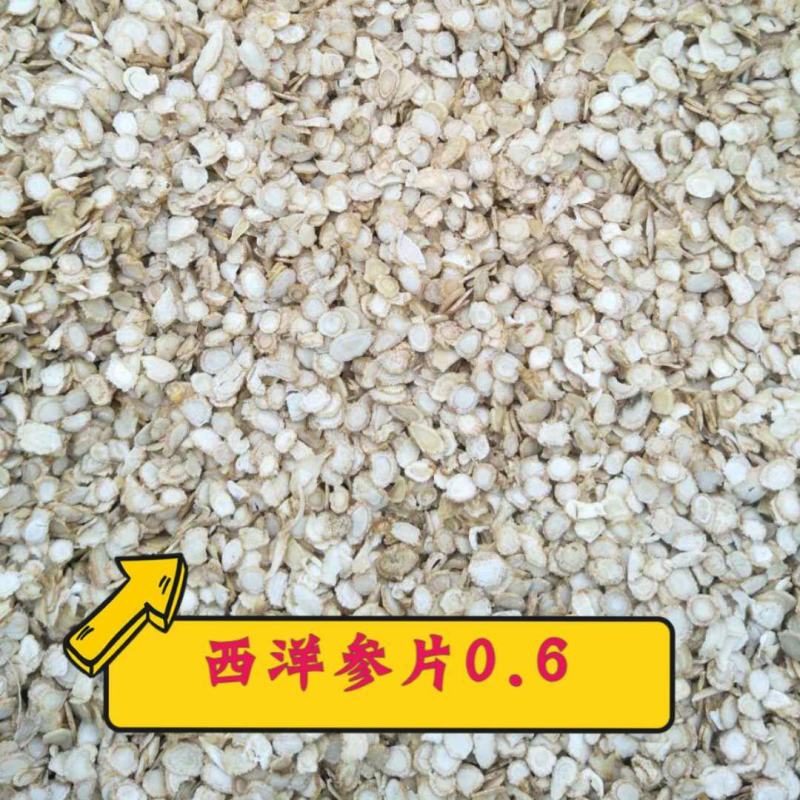 西洋参片花旗参片0.6-1.2规格，源产地批发一手货源