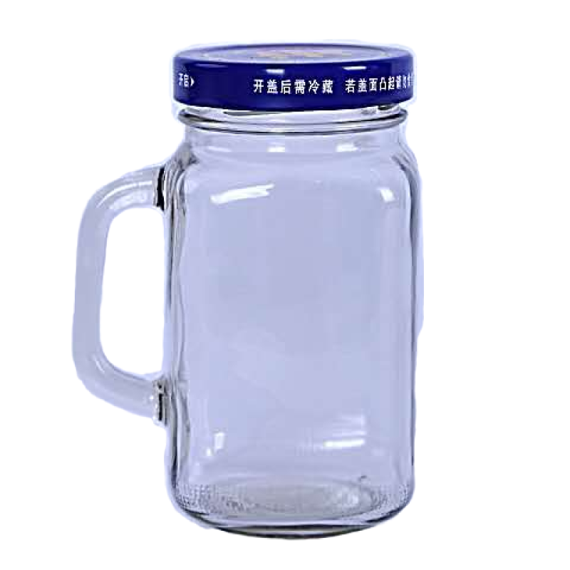 网红玻璃瓶水杯一罐多用560ml