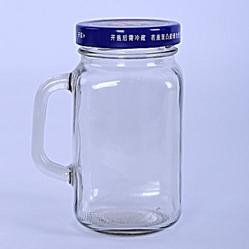 网红玻璃瓶水杯一罐多用560ml