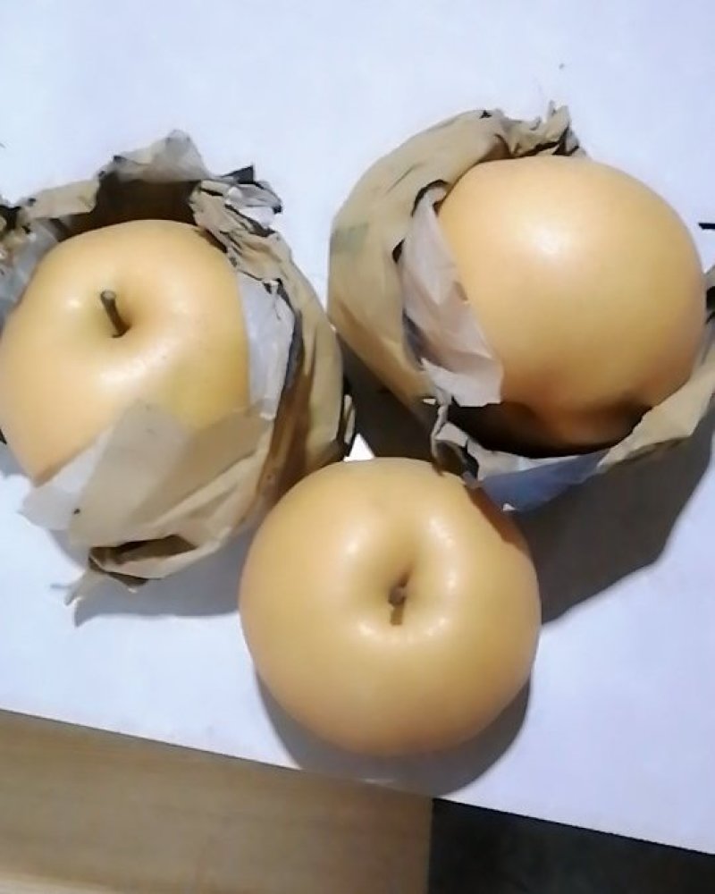晚秋黄梨，个大汁多脆甜。