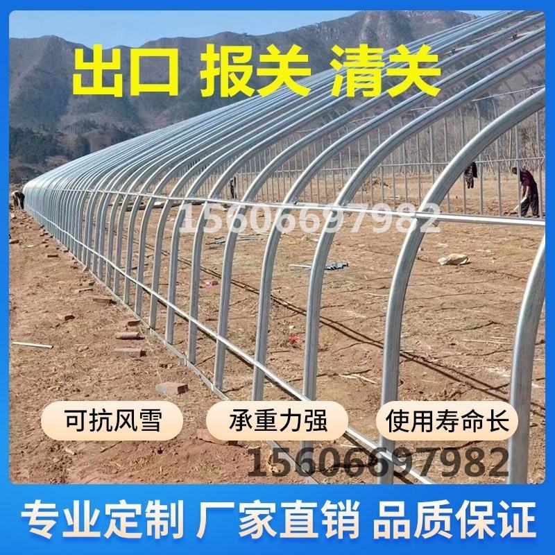 大棚骨架热镀锌花卉棚西瓜大棚养鸡鸭鹅，蔬菜大棚。葡萄大棚