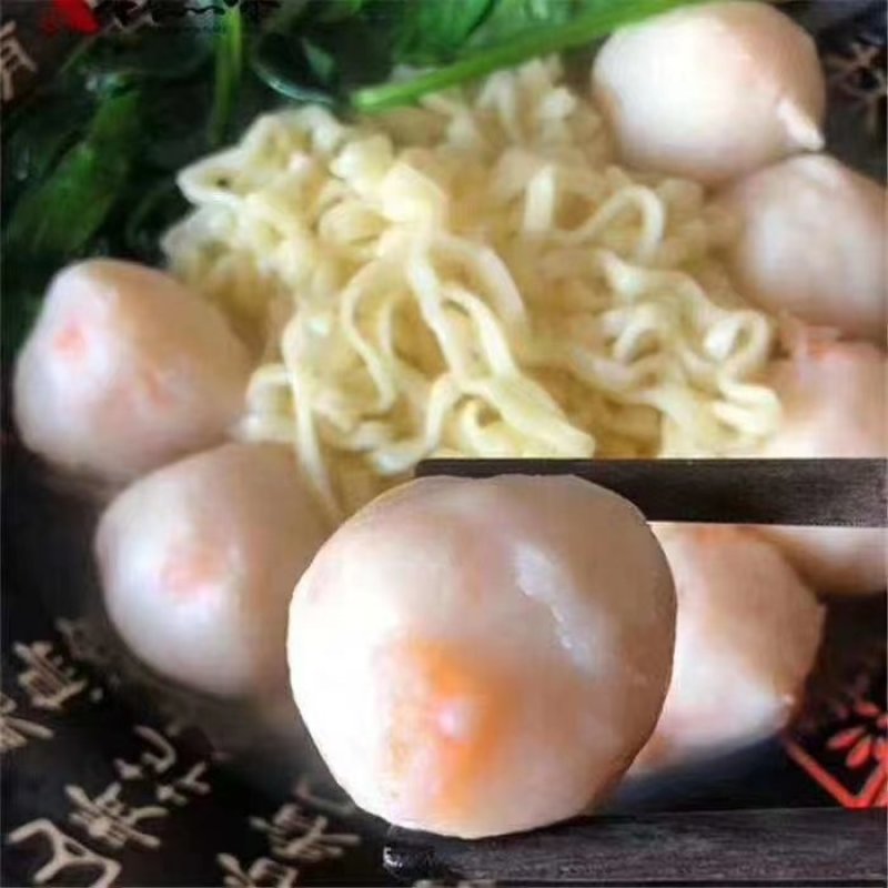 手工制作鲜虾丸鲜虾饼真材实料弹口鲜甜一包一斤装