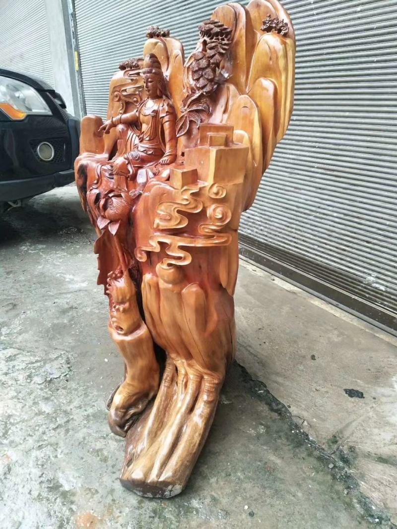 根雕木雕工艺品观音像