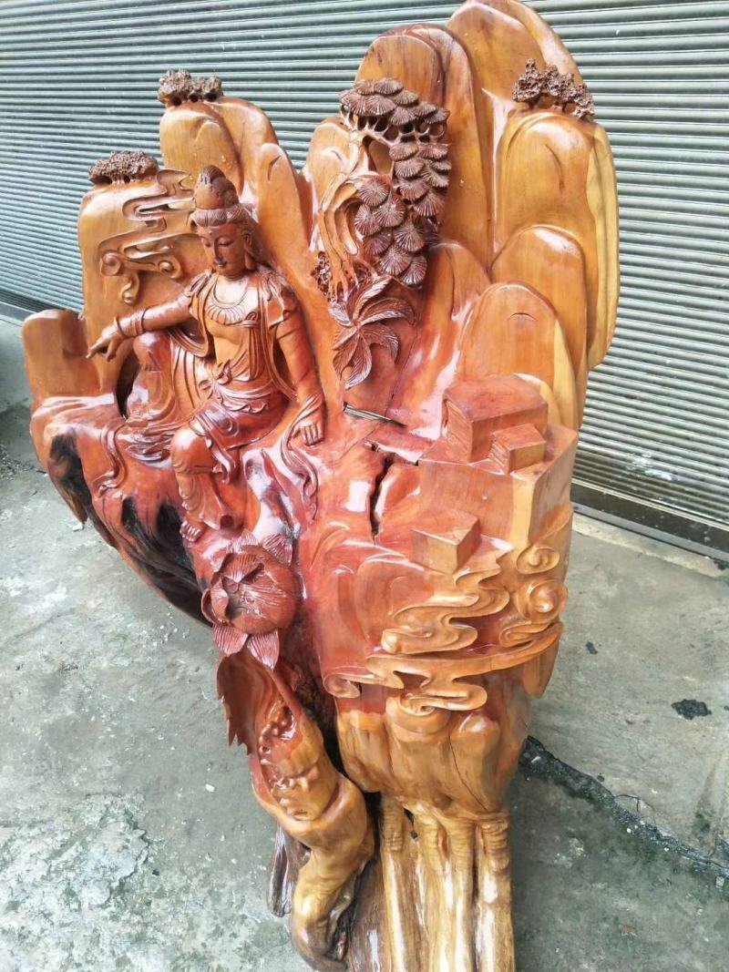 根雕木雕工艺品观音像