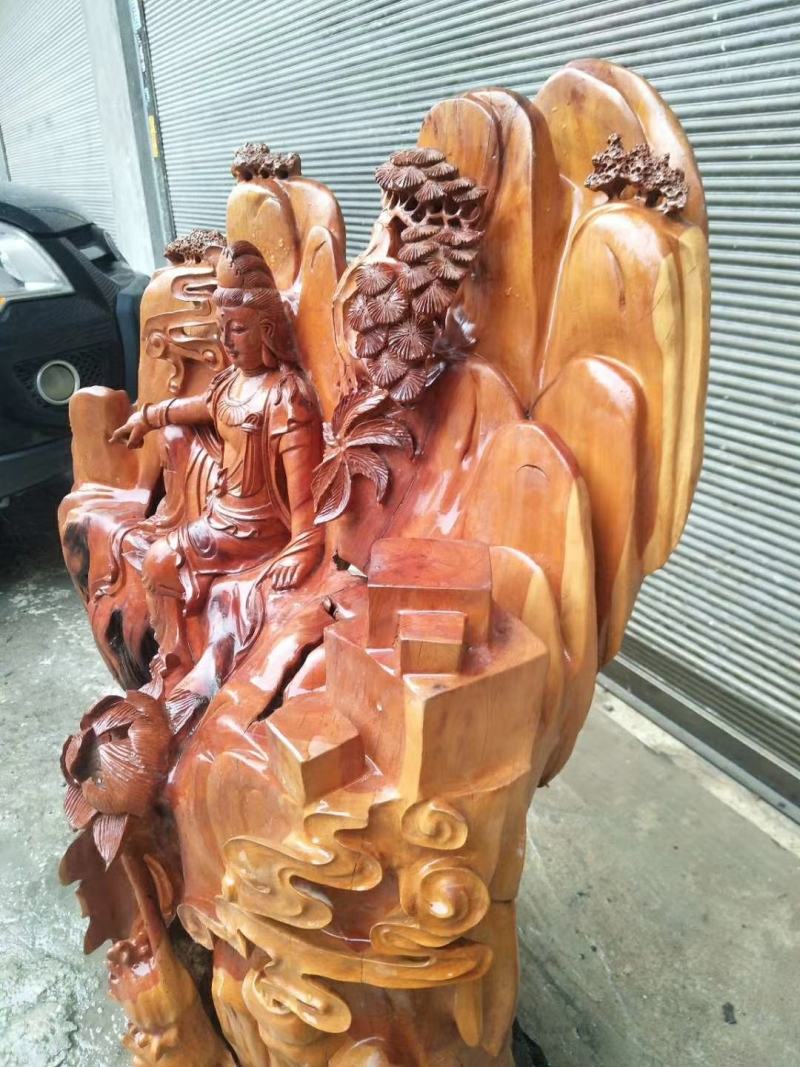 根雕木雕工艺品观音像