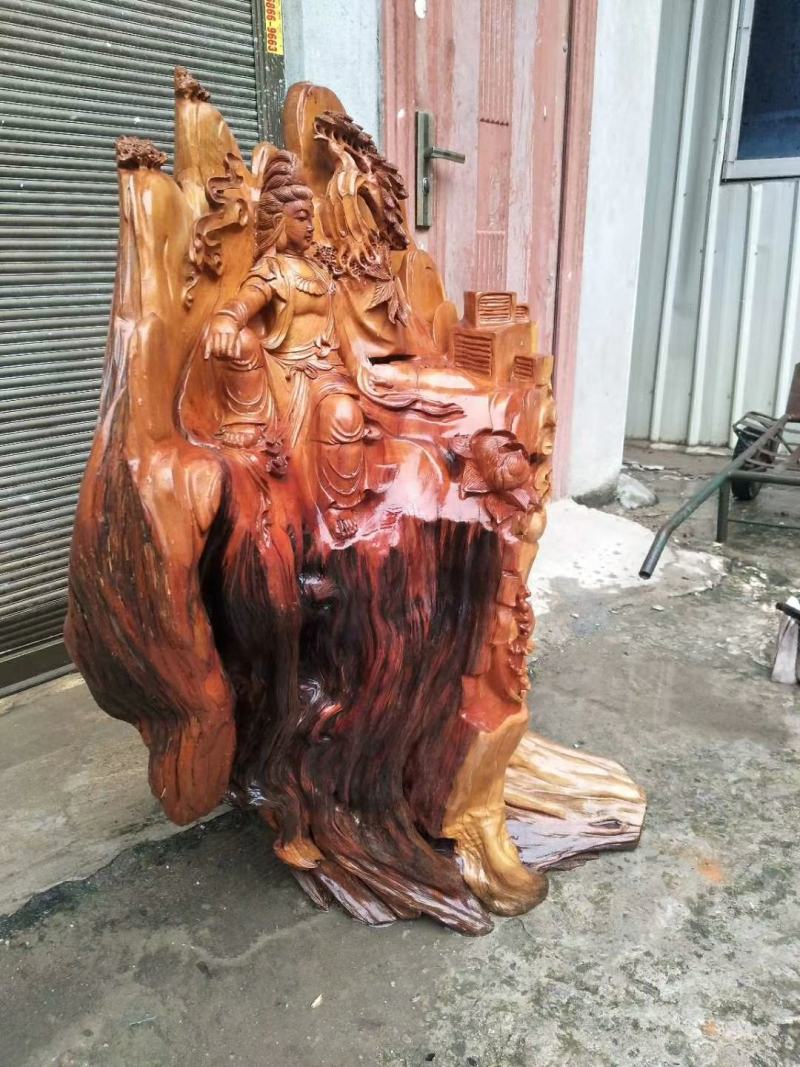 根雕木雕工艺品观音像