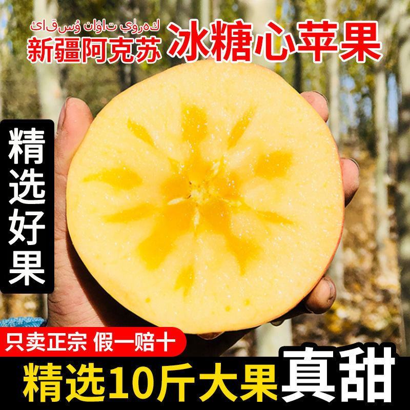 【包邮包赔】新疆特产阿克苏冰糖苹果当季新鲜5⃣斤