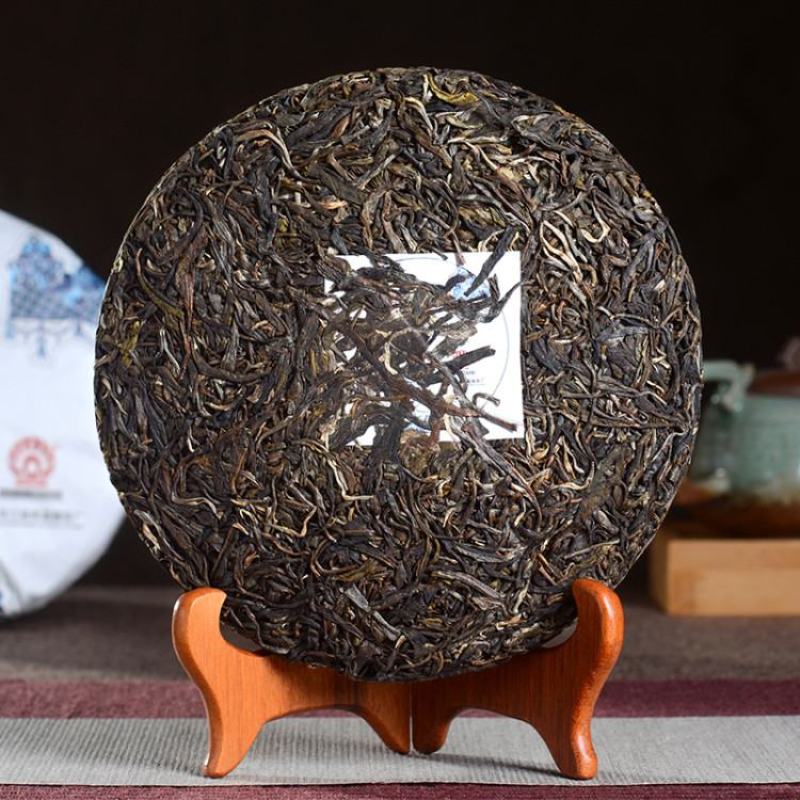 普洱生茶买一送一勐傣2017年古树茶云南普洱茶生茶饼