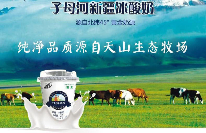 包邮新疆兵团子母河冰酸奶，网红冰淇淋酸奶，酸牛奶