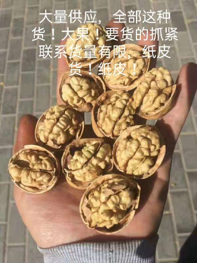 【核桃2025年新货】纸皮185薄皮33幸福大果