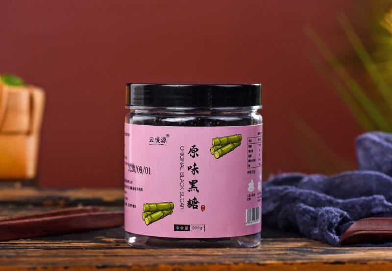 云南黑糖红糖姜茶罐装300克批发自主工厂可贴牌代工黑糖直
