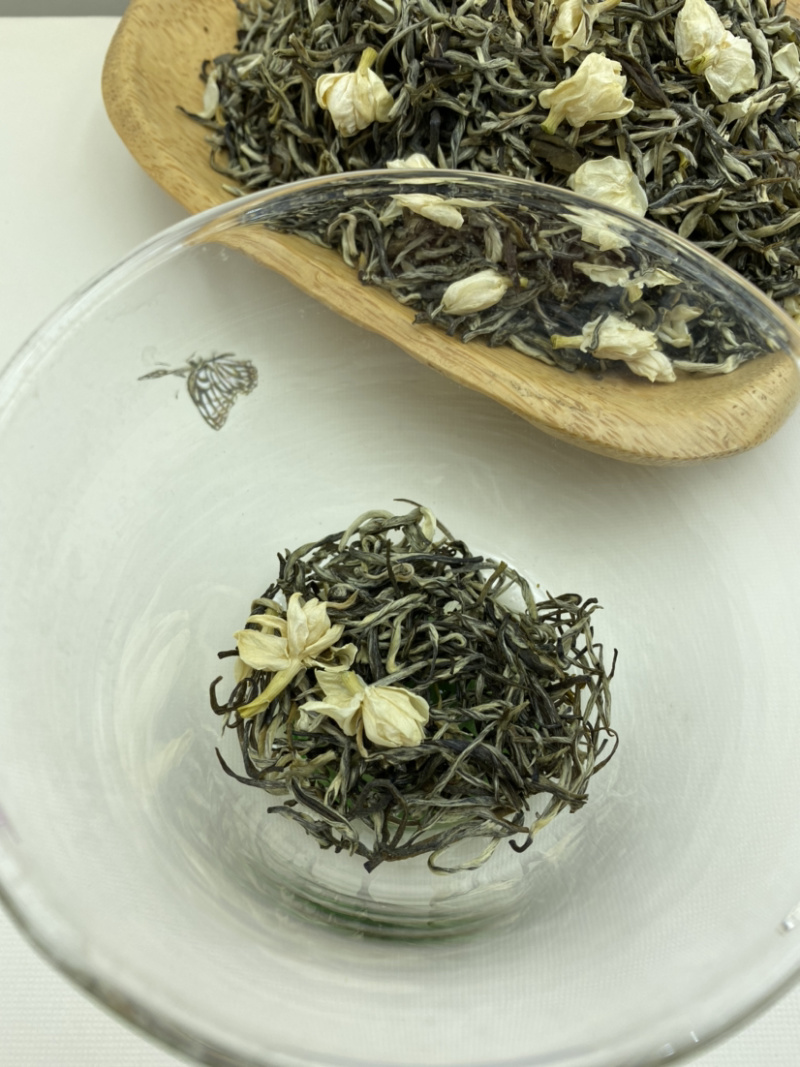 茉莉花茶飘雪250克99元包邮一斤一万多个芽头呢