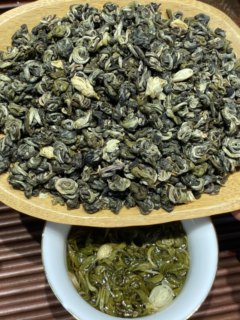 茉莉花茶绿茶碧螺春熏香五道工序好喝耐泡500克98元