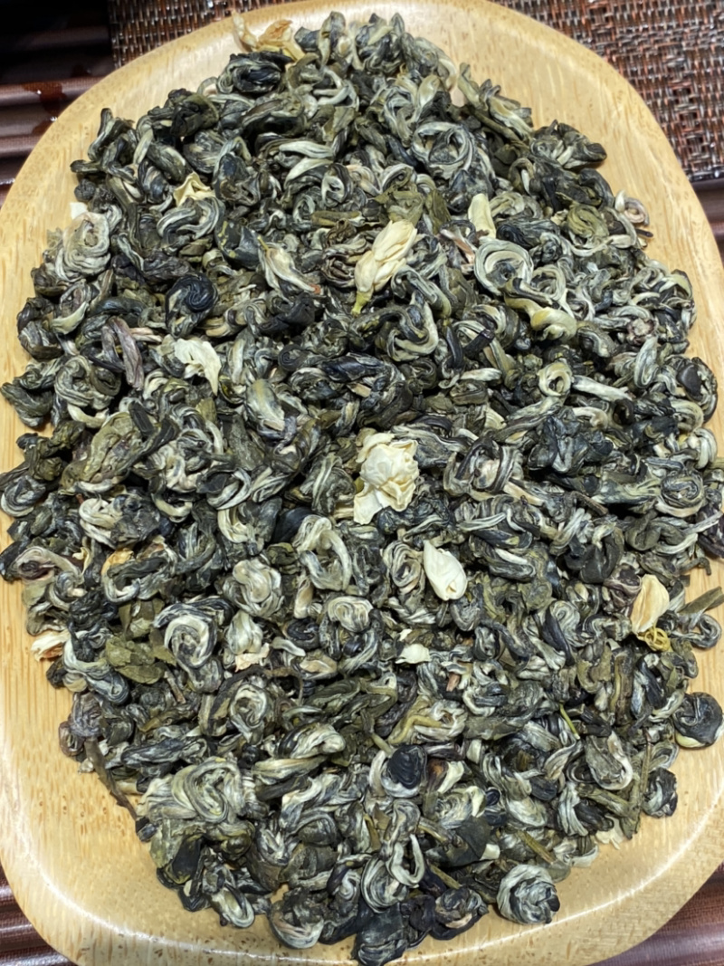 茉莉花茶绿茶碧螺春熏香五道工序好喝耐泡500克98元