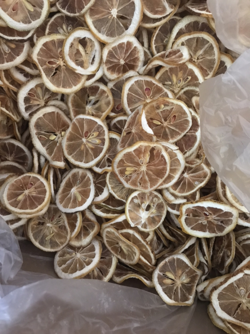 柠檬片实物拍摄中药花茶柠檬片柠檬干货柠檬片干货