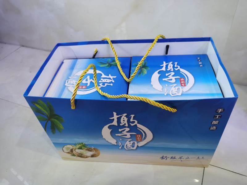 网红椰子露酒52度400ml高档礼盒装送礼白酒整箱抖音