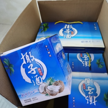 网红椰子露酒52度400ml高档礼盒装送礼白酒整箱抖音