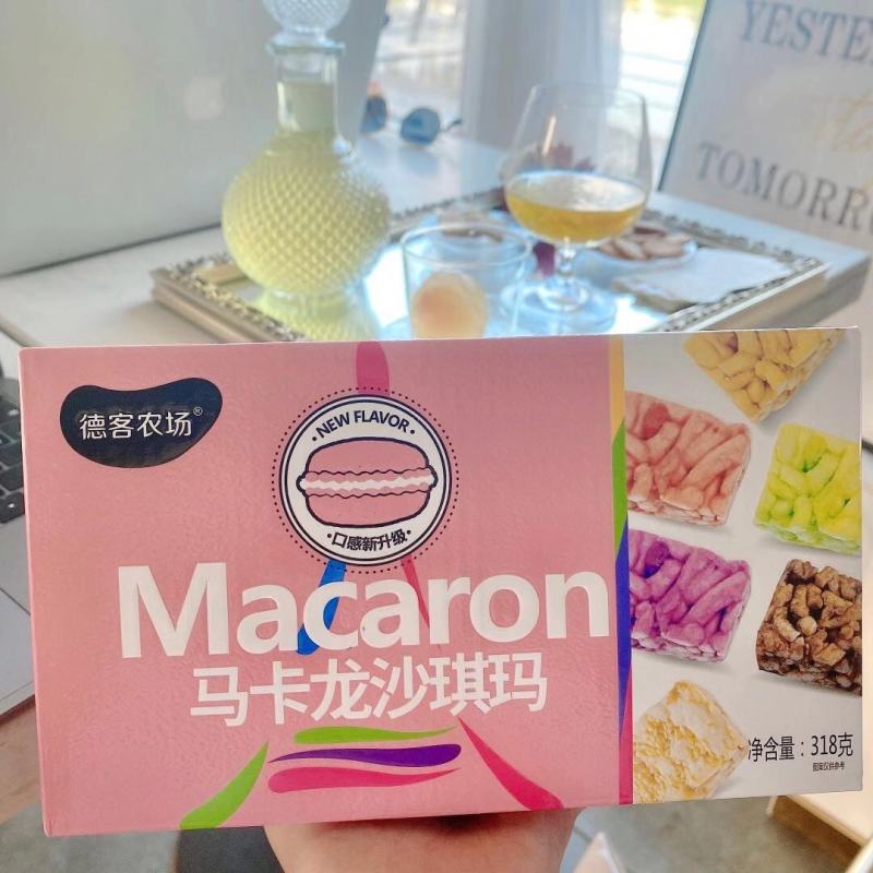 两盒价-德克农场马克龙沙琪玛，一盒六种口味，沙琪玛批发