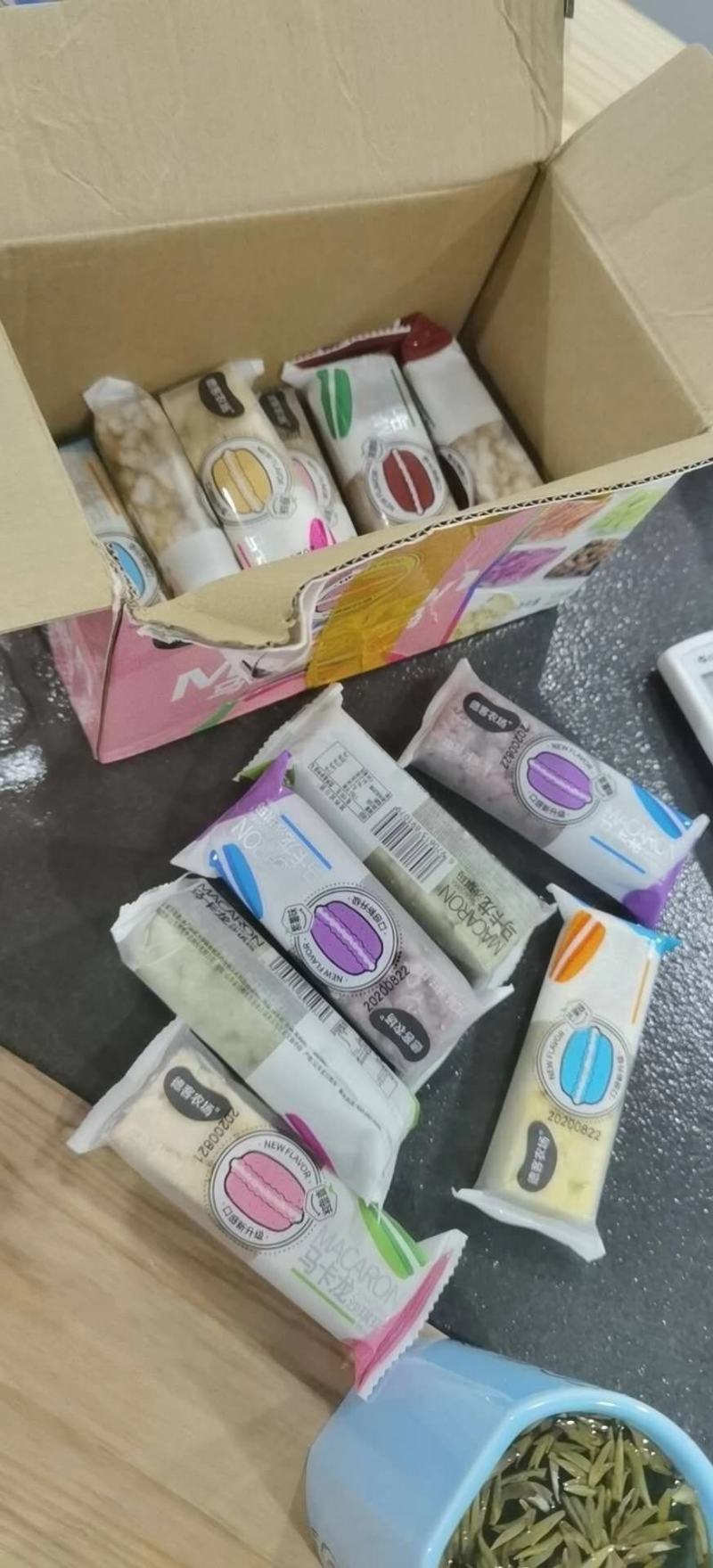 两盒价-德克农场马克龙沙琪玛，一盒六种口味，沙琪玛批发