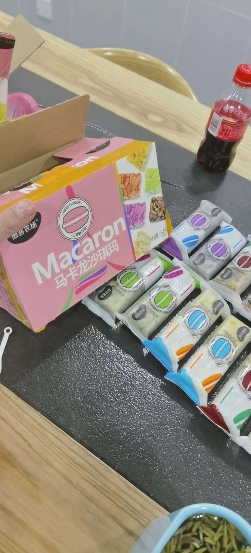 两盒价-德克农场马克龙沙琪玛，一盒六种口味，沙琪玛批发