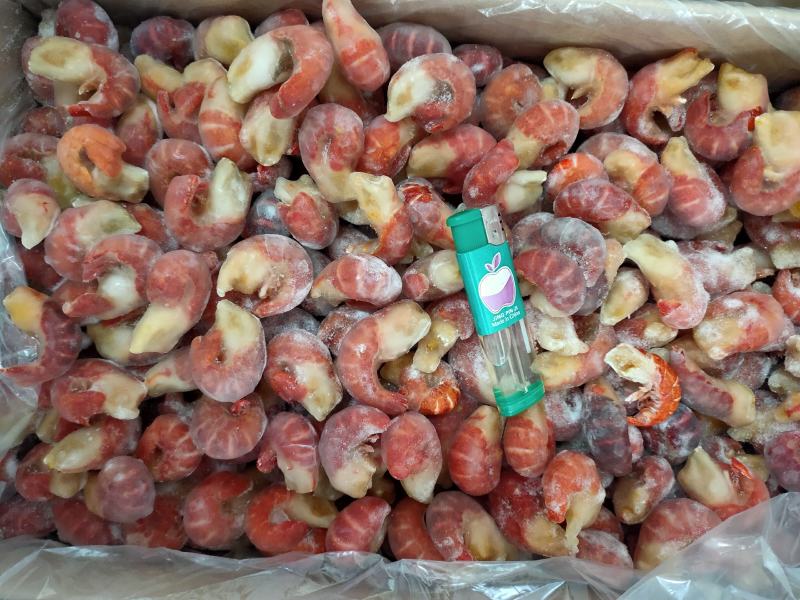 海必鲜龙虾尾，标准特级100粒，5斤下料，带冰9斤