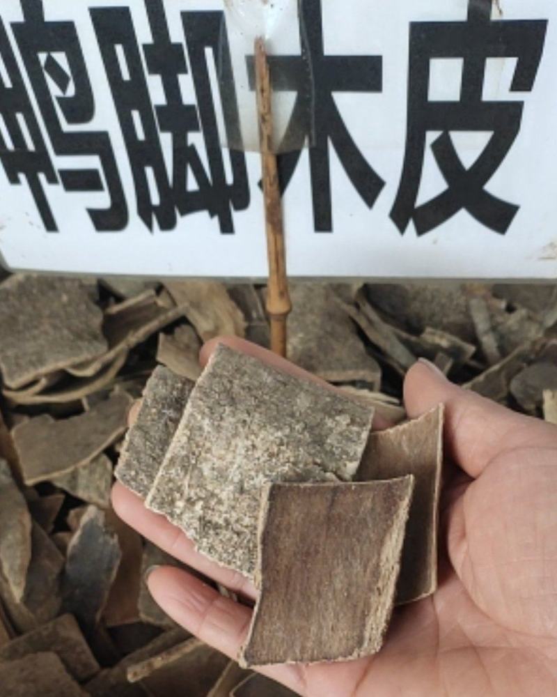 野生鸭脚木皮四方块鸭脚女木皮片型好无杂质
