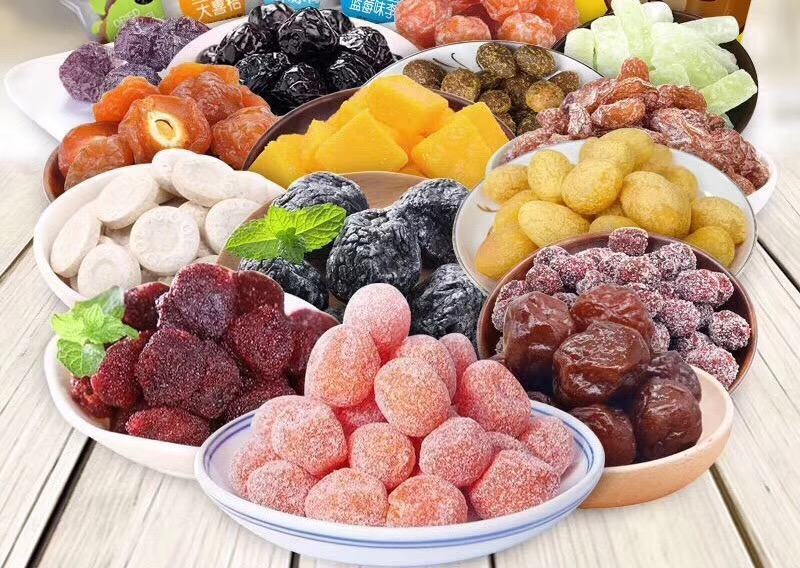 台湾百果香果脯蜜饯凉果甘甜爽口李梅凉果休闲零食独立包装厂