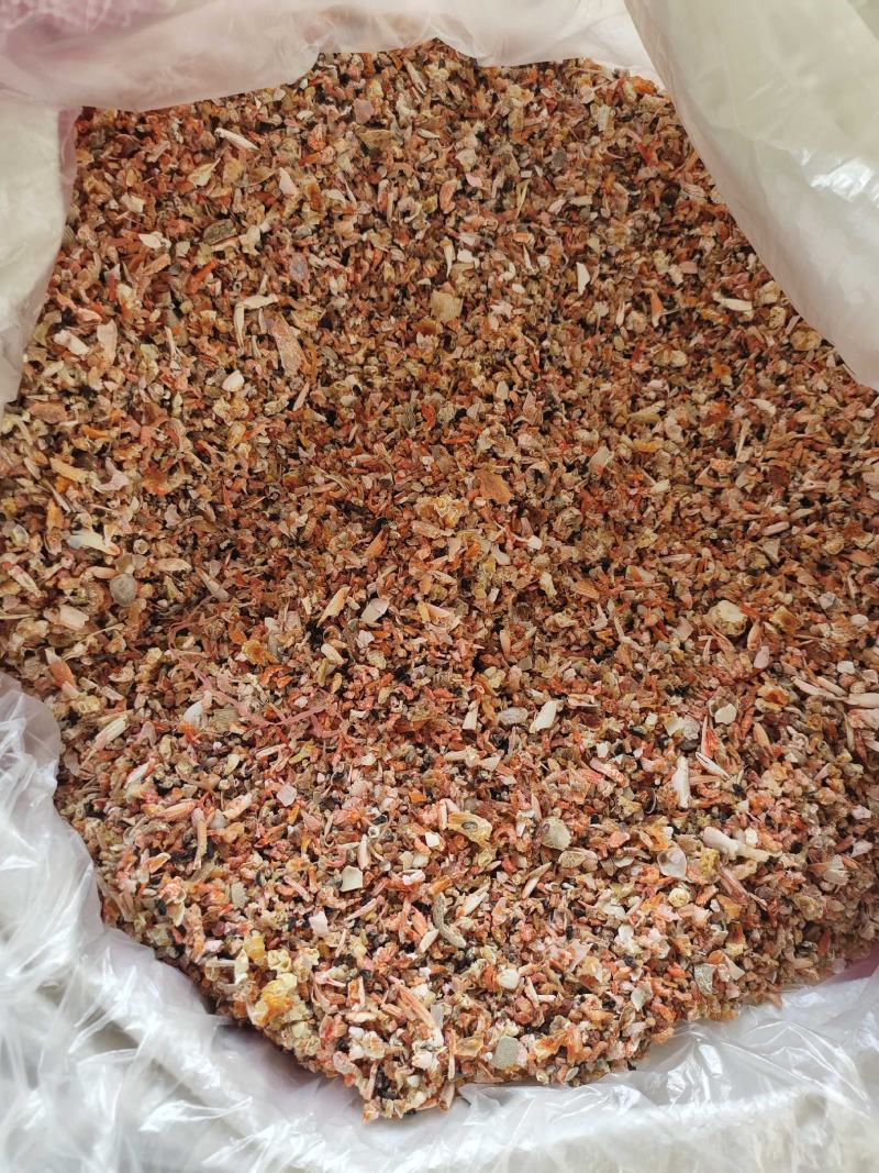虾仁四级虾壳虾渣子虾尾货养鸡养乌龟食品厂提鲜做配料餐饮
