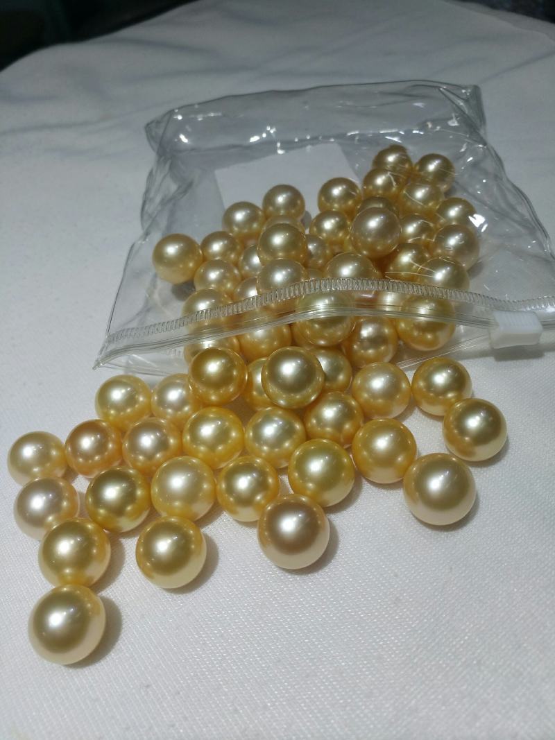 海水珍珠，南洋金珠，做高档吊坠，耳钉，耳环