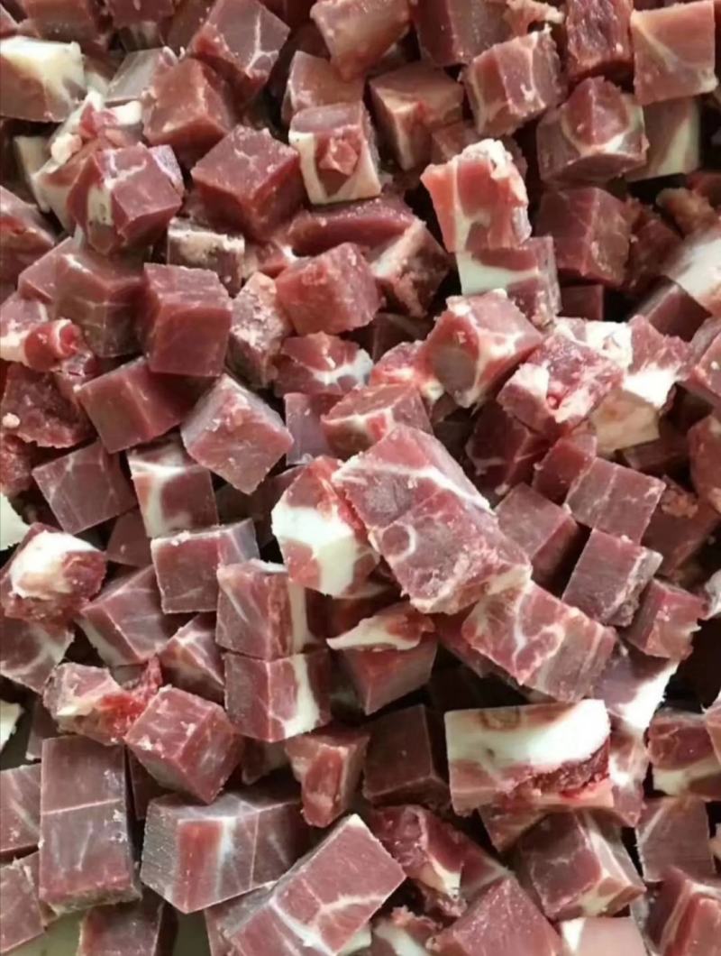 牛肉粒不碎不散瘦度高现货供应烧烤必备