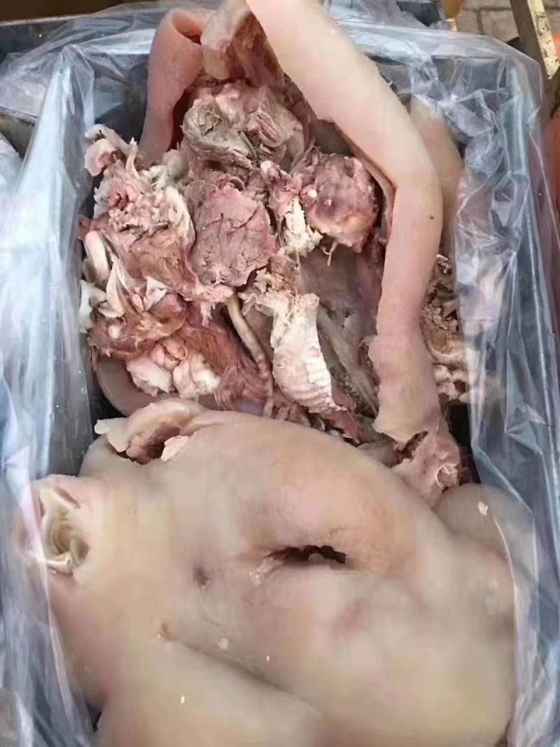 带皮熟牛头肉，可切片，可切块，单个抽真空