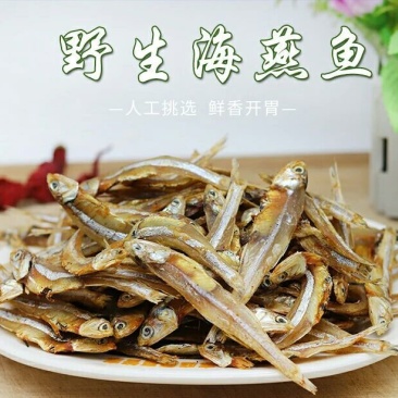 小鱼干500克海鲜干货小公鱼海燕鱼小鱼仔小咸鱼干渔自晒