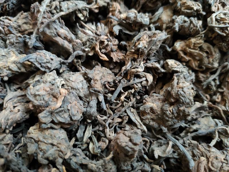 2017年老茶头熟茶一股浓郁的焦糖香汤色透亮红润