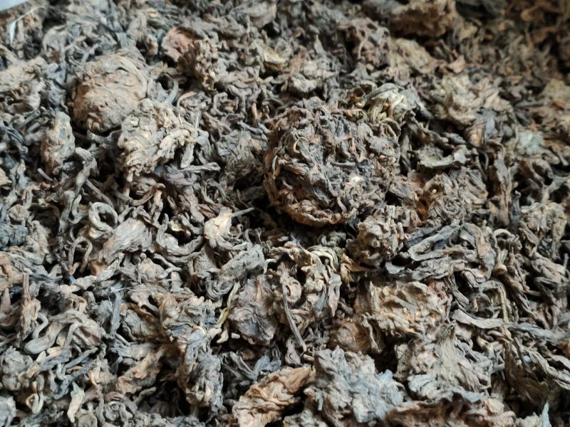 2017年老茶头熟茶一股浓郁的焦糖香汤色透亮红润