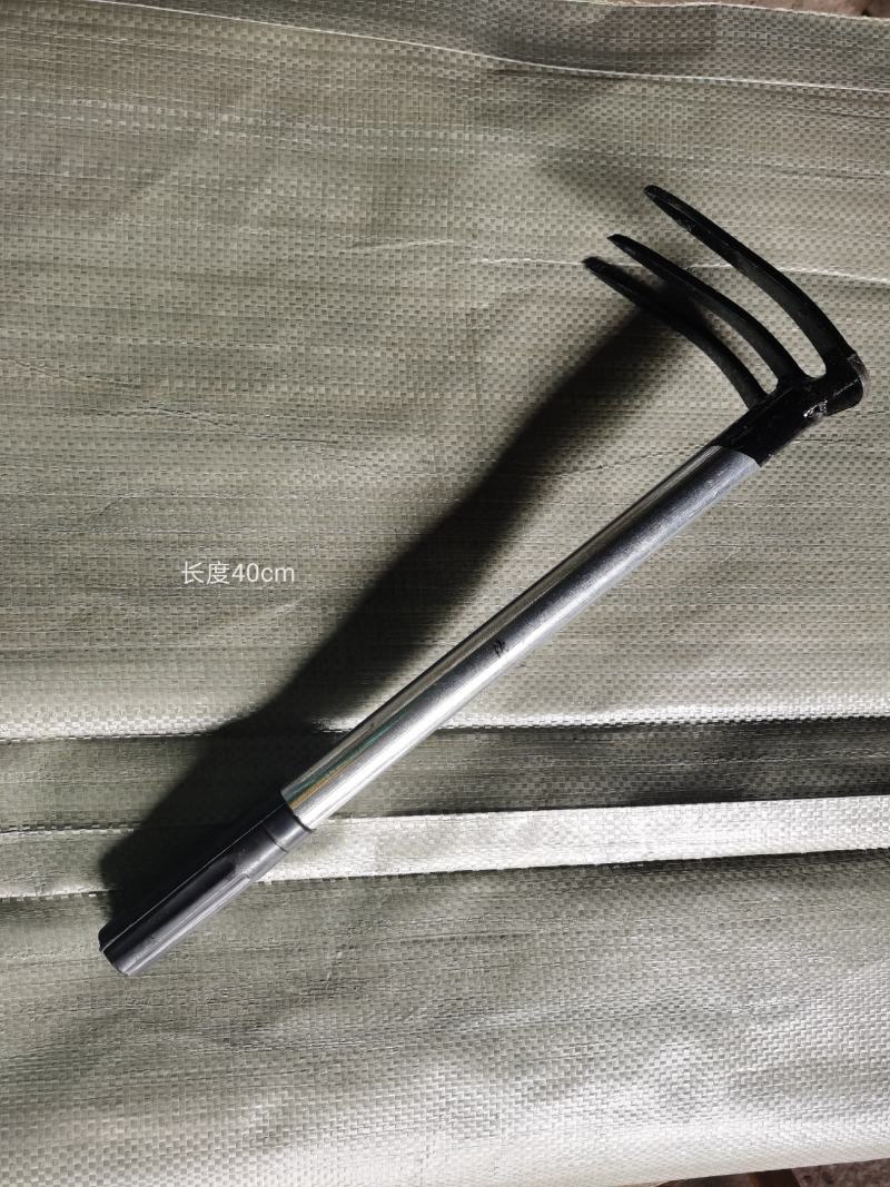 四齿花生锄头花园耙耙松土三齿钉耙园小号种花栽花工具户外挖