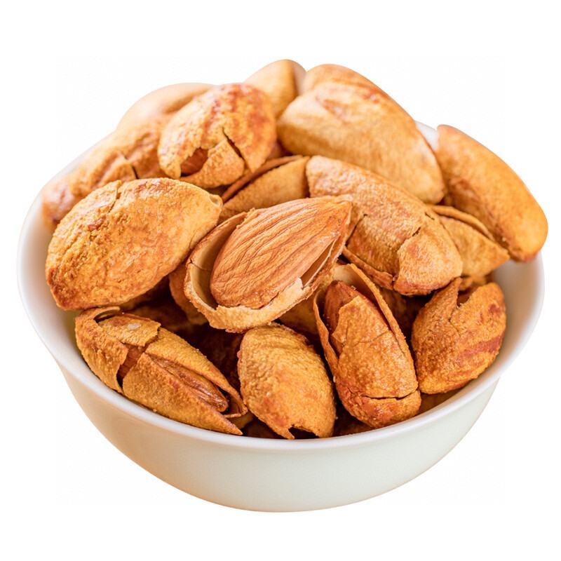 【巴旦木】原香松脆，个大饱满。零食界的人气明对上