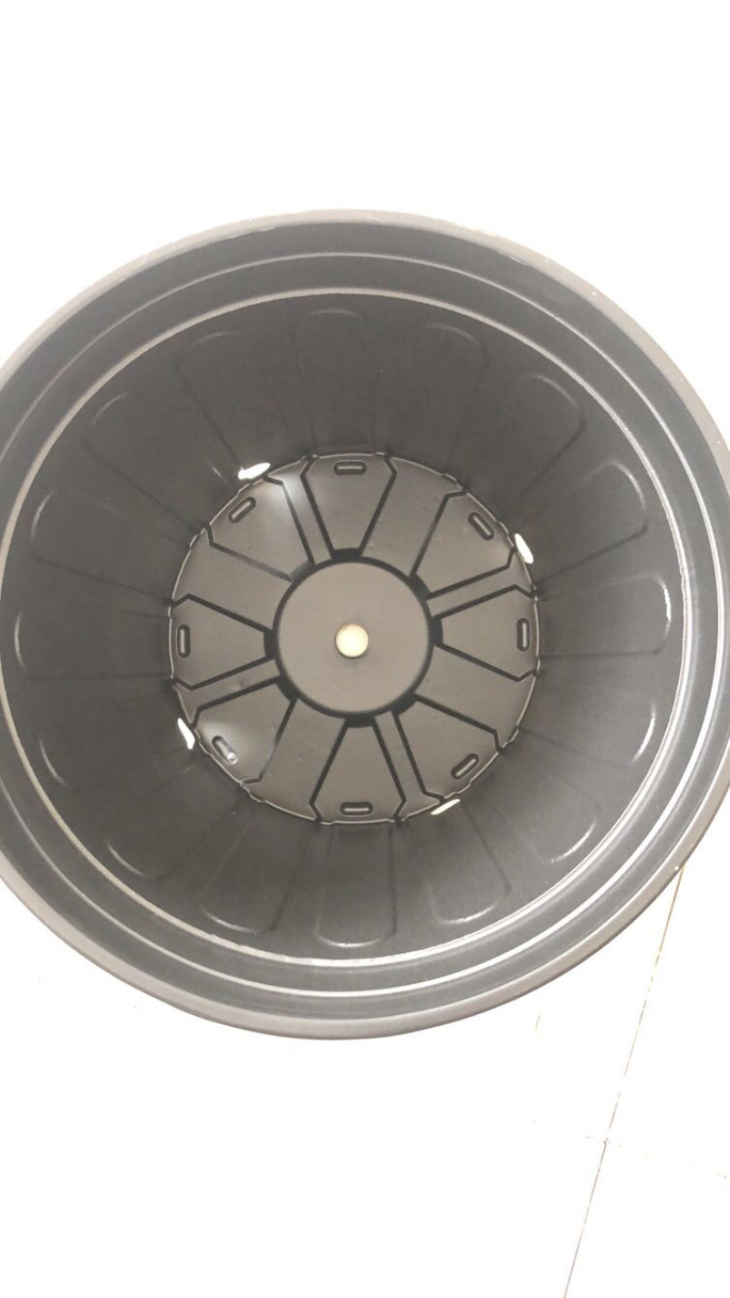 黑色五仑盆上口径297mm桶高232mm底径226mm