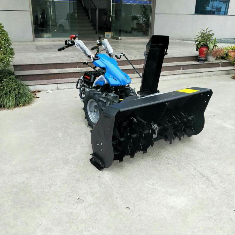 小区公路用扫雪机13马力手推式扫雪机小型汽油手推式扫雪机