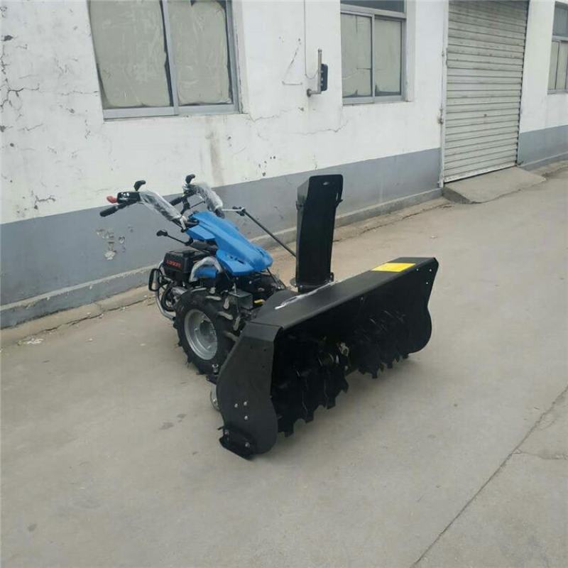 小区公路用扫雪机13马力手推式扫雪机小型汽油手推式扫雪机