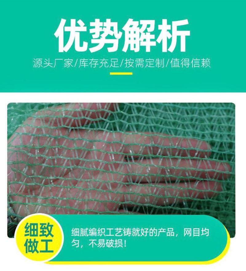 防尘盖土网绿化网建筑工地覆盖绿网2/3/4/6针聚酯绿网