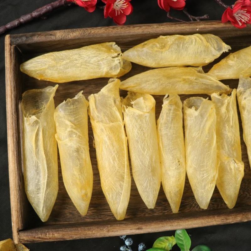 花胶鱼肚60头90头咸水鱼胶筒鱼鳔干货食补养颜胶原蛋白