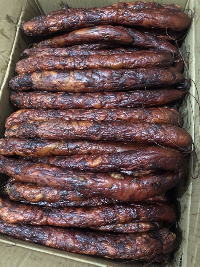 柴火烟熏纯肉麻辣香肠（展会、平台、摆摊、饭店，量大从优！