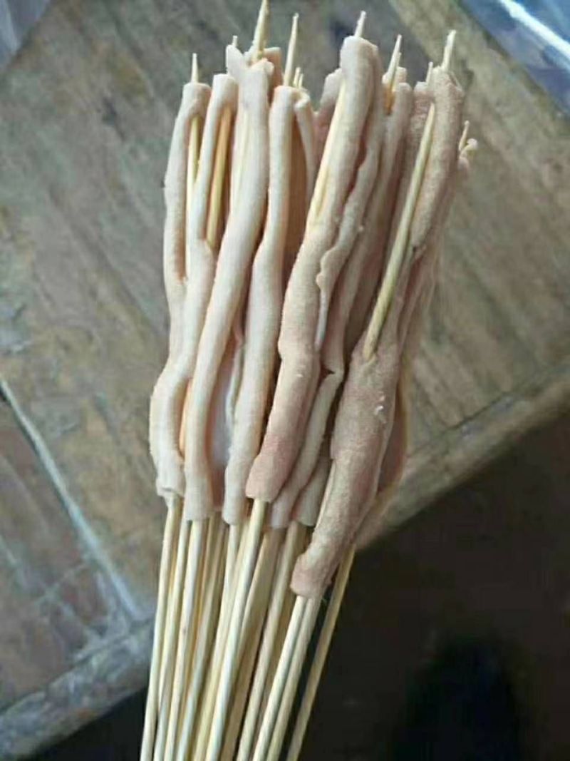 鸭肠串，五香口味，干净无异味，可定制加工