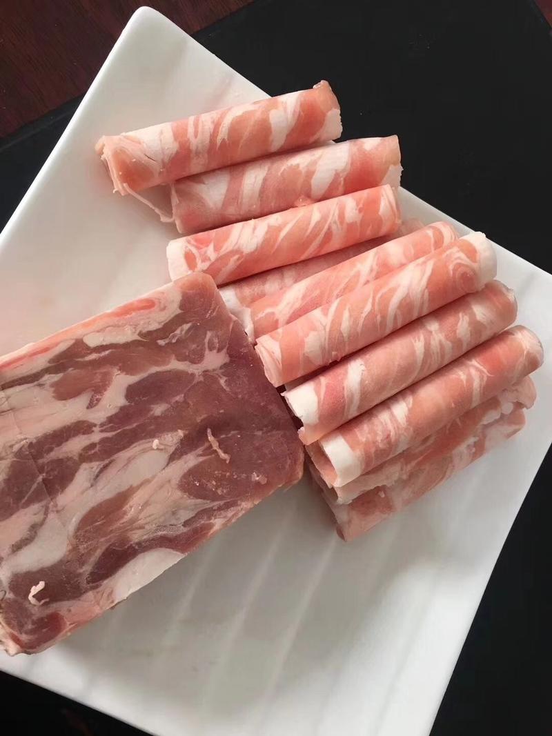 羔羊肉卷，精品羊肉卷下锅不散不碎，纹理通透质量保证