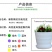 厂家环保塑料花卉花盆仿陶瓷彩色横纹绿植创意多肉花盆特价
